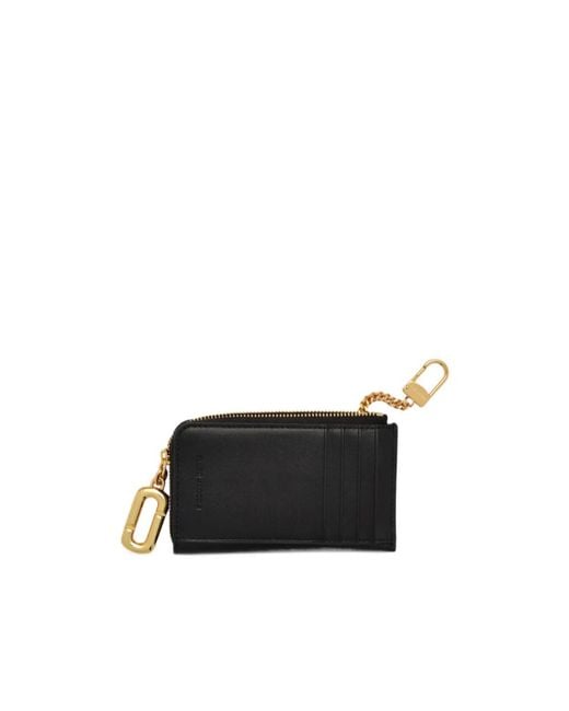 Marc Jacobs Black Top Zip Multi Wallet
