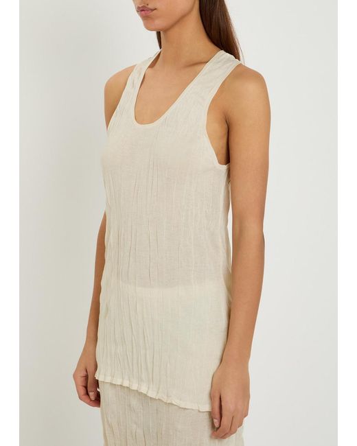 Totême Natural Fine-Knit Tank Top