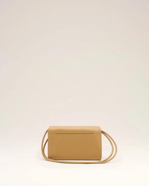 AMI Metallic Voulez-Vous Logo-Appliqué Clutch Bag