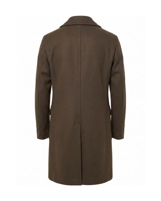Tagliatore Brown Sherry Coat for men
