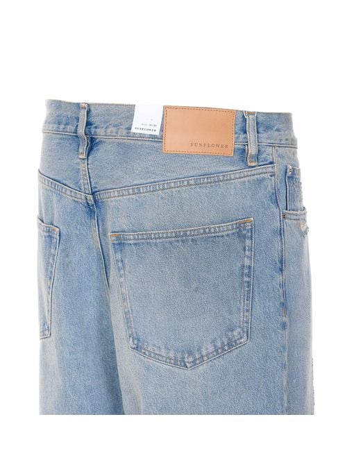 sunflower Blue Five-Pocket Jeans for men
