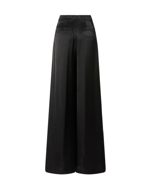Pinko Black Pleated Palazzo Pants