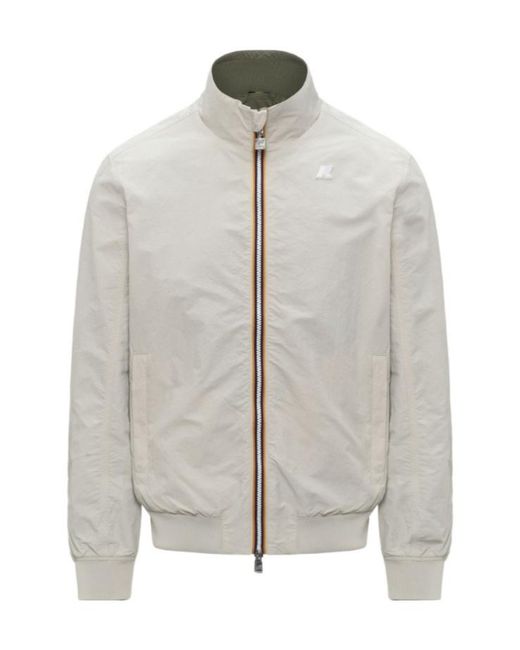 K-Way Gray Arsene Reversible Jacket for men