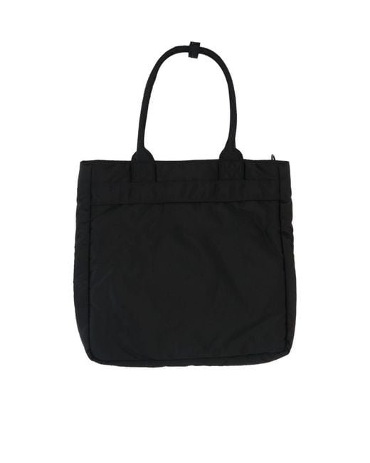 Porter-Yoshida and Co Black Tanker Double Handle Shoulder Bag for men