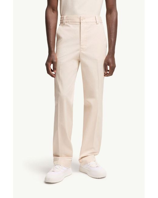 Moncler Natural Tailored Straight-Leg Trousers for men