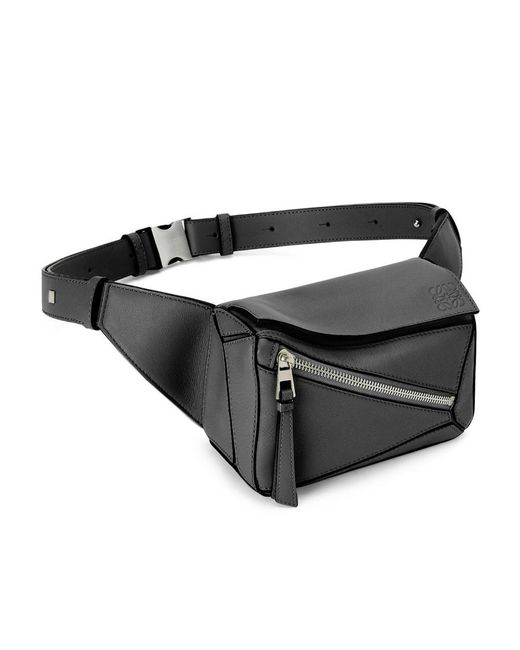 Loewe Black Mini Puzzle Waist Pack for men