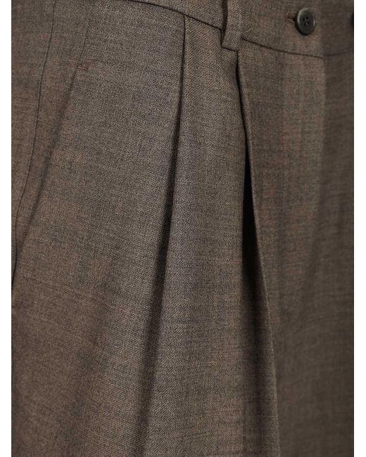P.A.R.O.S.H. Gray Pleated Shorts
