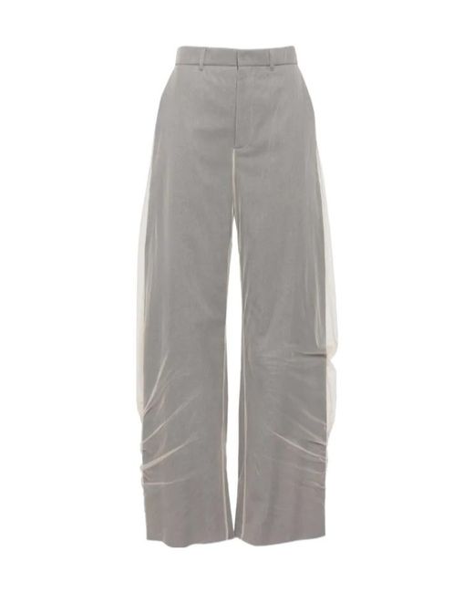 Y. Project Gray Draped Layered Trousers