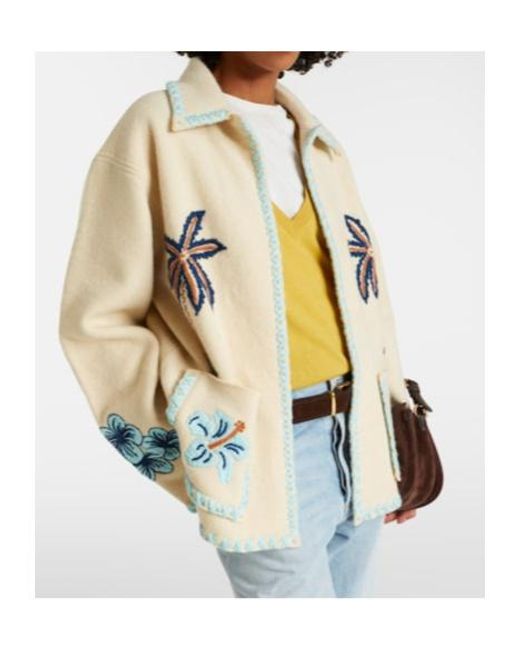 Alanui Natural Remember Me Virgin Wool Jacket