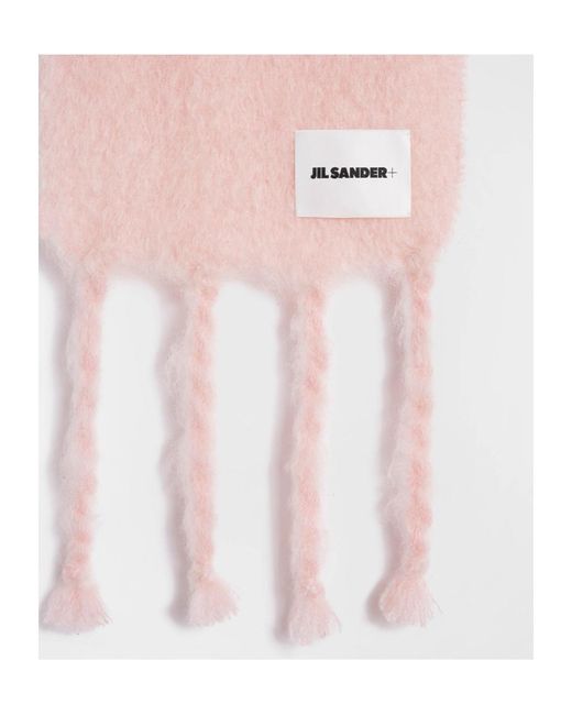 Jil Sander Pink Wool Blend Scarf