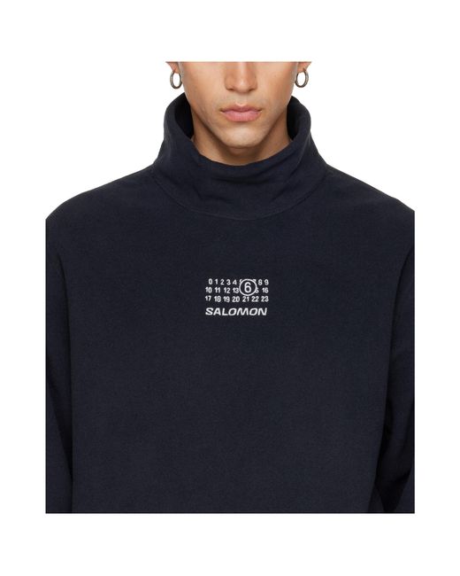 MM6 by Maison Margiela White Numeric Logo Engraved Hoop Earrings for men