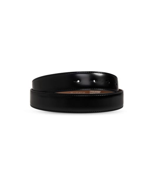 DSquared² White Logo-Plaque Leather Belt for men