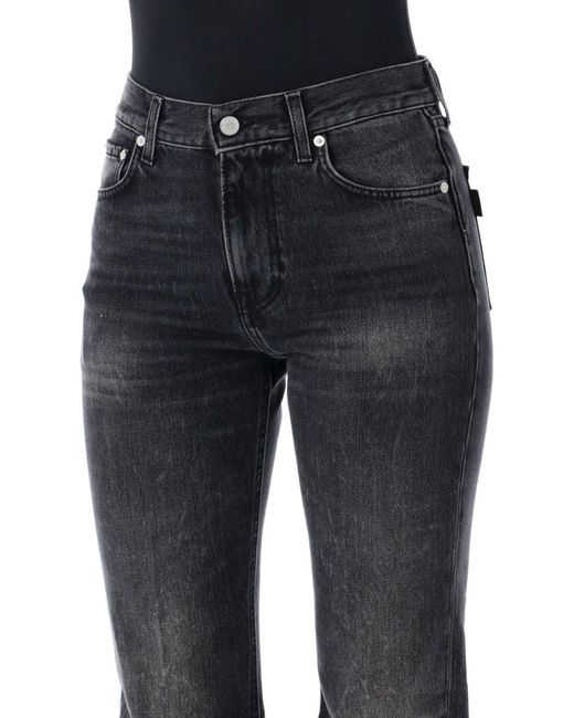 Haikure Blue Denim Trousers With Belt Loops