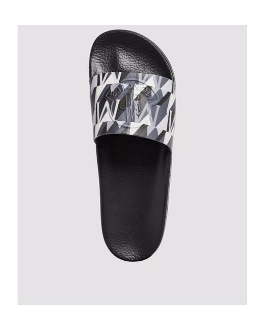 Moncler White Basile Slip-On Slides for men