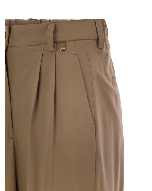 Herno Natural Pleated Casual Pants