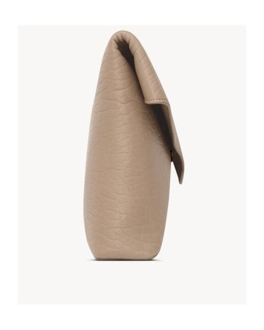 Saint Laurent Natural Busta Logo Clutch Bag for men