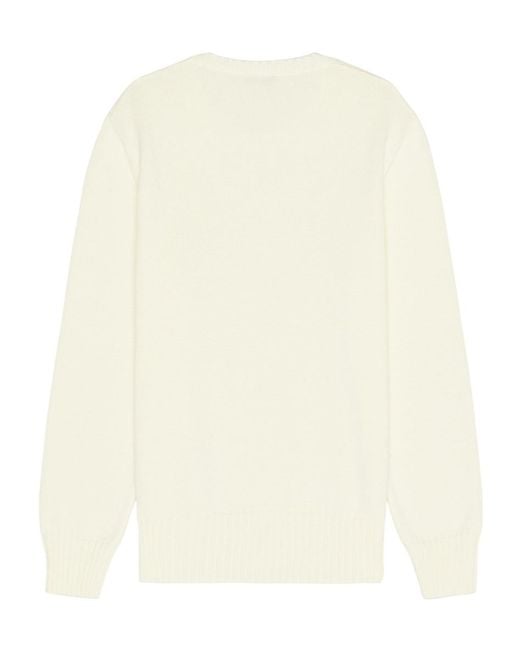 Givenchy White Logo Embroidered Knit Jumper for men