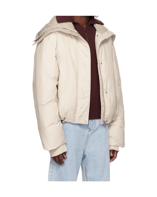 Entire studios Blue Cropped Down Jacket