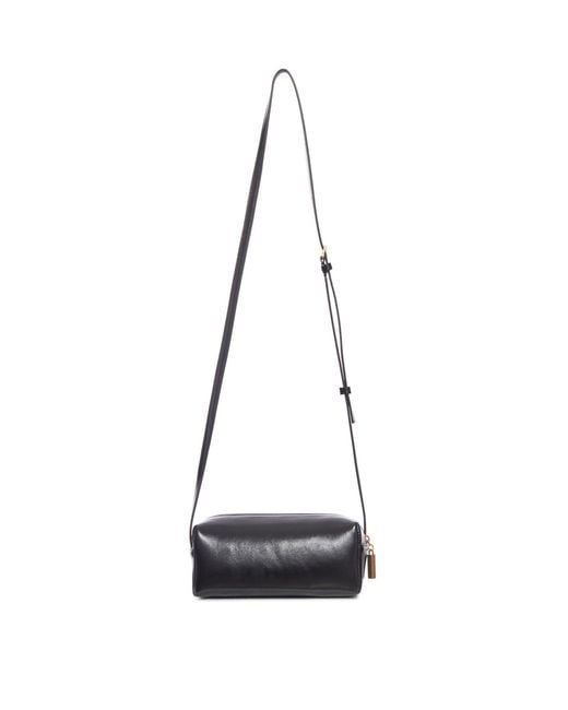 Khaite White Kye Logo Printed Mini Crossbody Bag