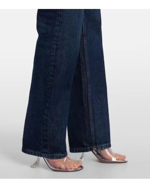 Jean Paul Gaultier Blue Curved Bootcut Jeans