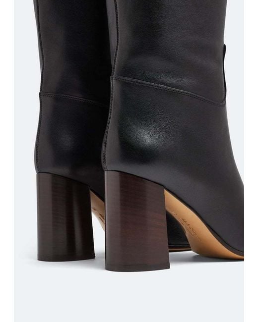 Ferragamo Black Ferragamo Gancini Knee-Length Boots