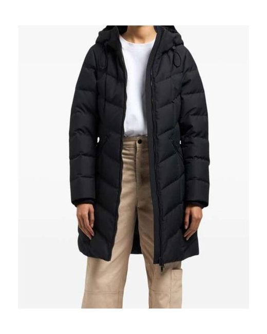 Moose Knuckles Black Cloud Logo Plaque Parka