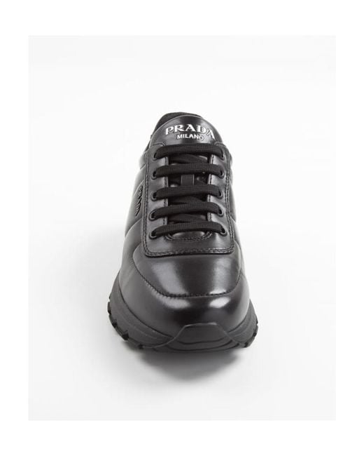 Prada Black Logo Sneakers for men