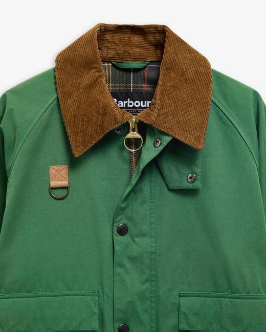 Barbour Green Spey Oversized Jacket for men