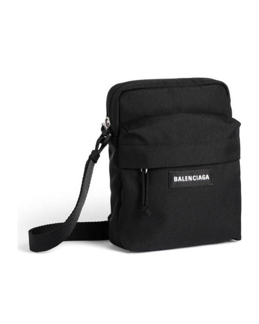 Balenciaga White Explorer Logo Shoulder Bag for men