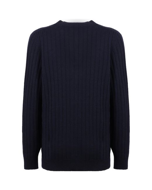 Drumohr Blue Wool And Cashmere Knit Cardigan for men