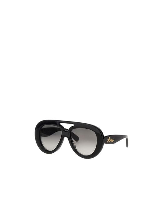 Loewe Black Aviator Frame Sunglasses