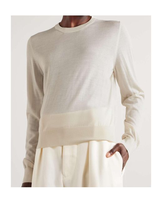 Wardrobe NYC White Fine-Knit Jumper