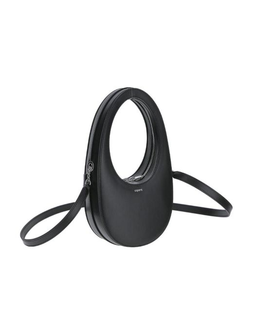 Coperni Black Swipe Zipped Mini Top Handle Bag