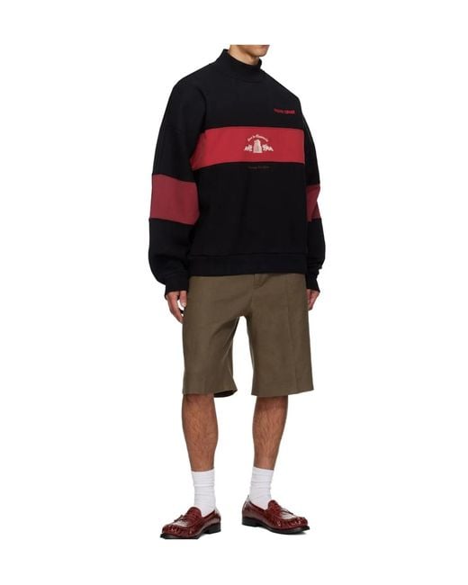 Willy Chavarria Black Casa De Chavarria Crewneck Sweatshirt for men