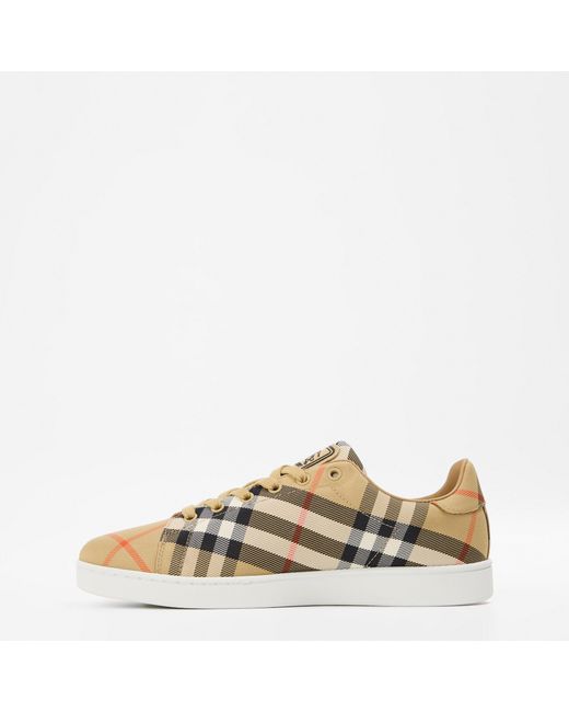 Burberry Natural Plaid Casual Shoes for men