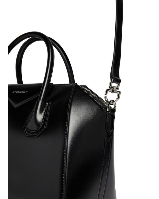 Givenchy Black Antigona Logo Handbag