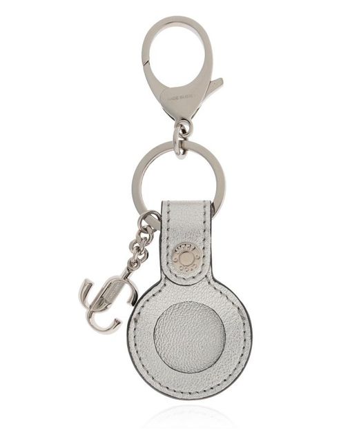 Jimmy Choo White Airtag Keyring
