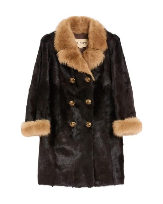 Valentino Black Long-Sleeved Fur for men