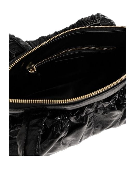 Marni Black Logo Printed Shoulder Bag