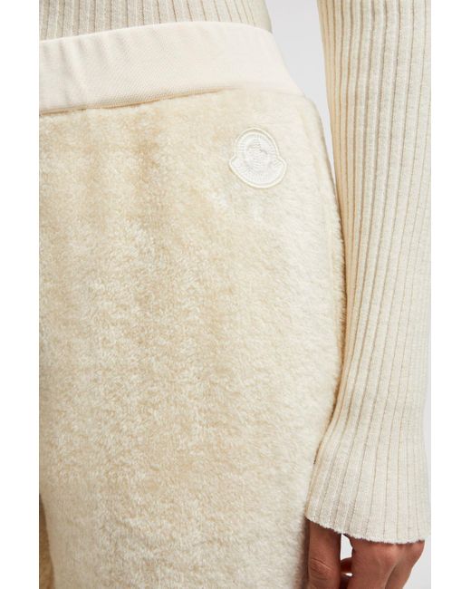 Moncler Natural Elasticated-Waist Logo Patch Track Pants