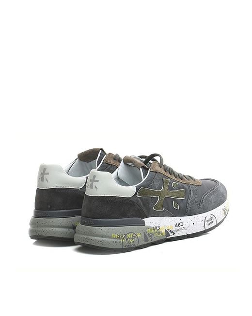 Premiata Brown Lace-Up Sneakers for men