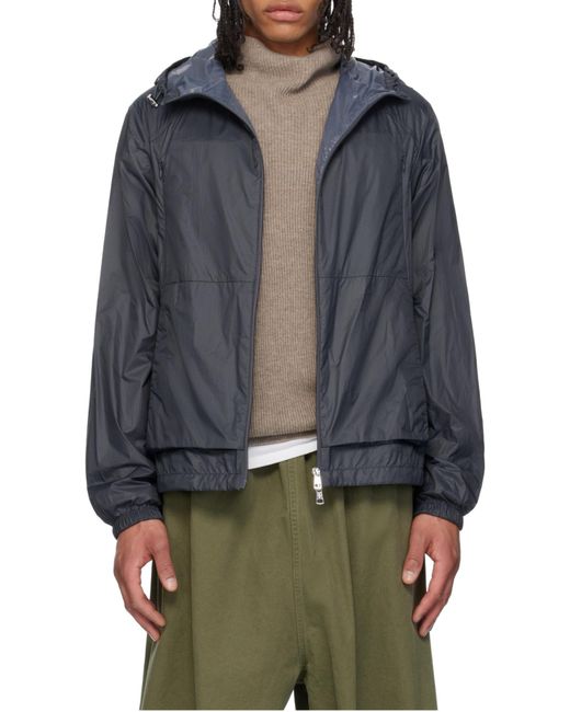 Moncler Black Lamo Zip-Up Hooded Jacket for men