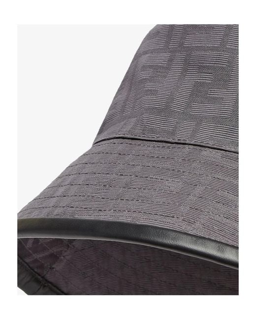 Fendi Gray Ff Bucket Hat for men