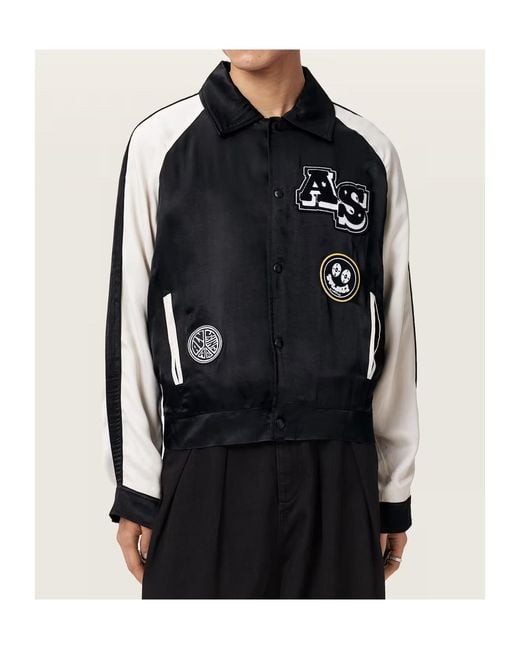 AllSaints Black Long-Sleeved Jacket for men