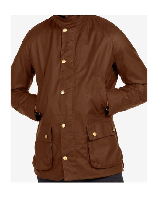 Barbour Brown Ashby Wax Jacket for men