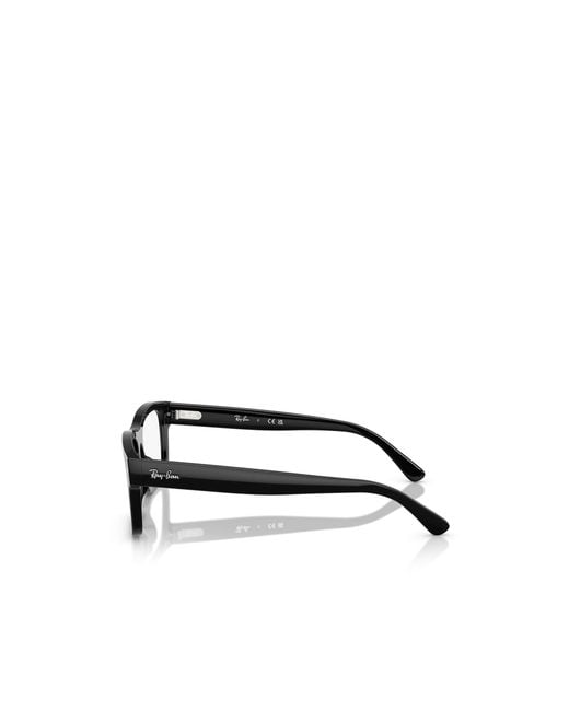 Ray-Ban White Rectangle Frame Glasses for men