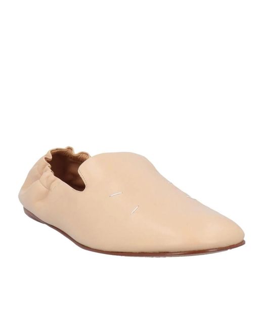 Maison Margiela Natural Solid Color Loafers