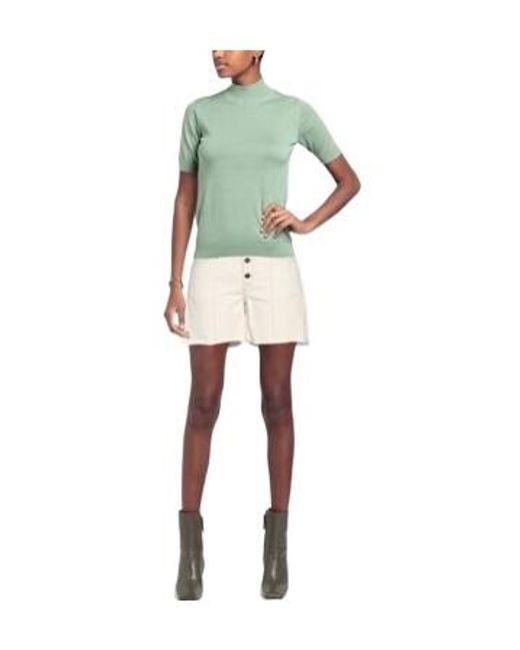 Isabel Marant Natural High-Waisted Solid Shorts