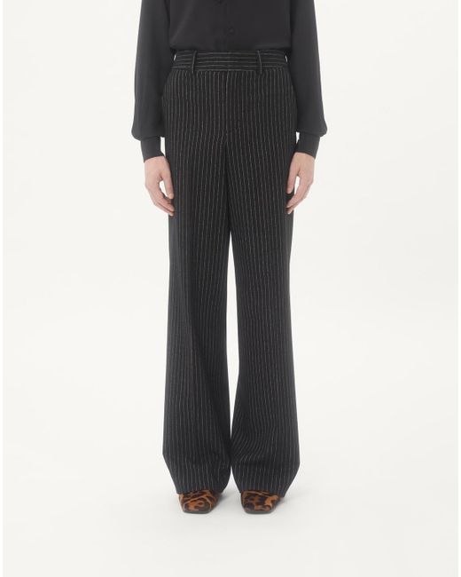 Valentino Black Pinstriped Pants for men