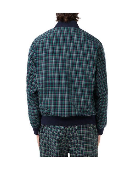 Lacoste Blue Plaid Jacket for men